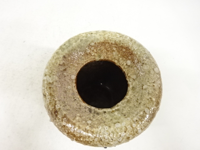  信楽焼　杉本代一造　掛花入